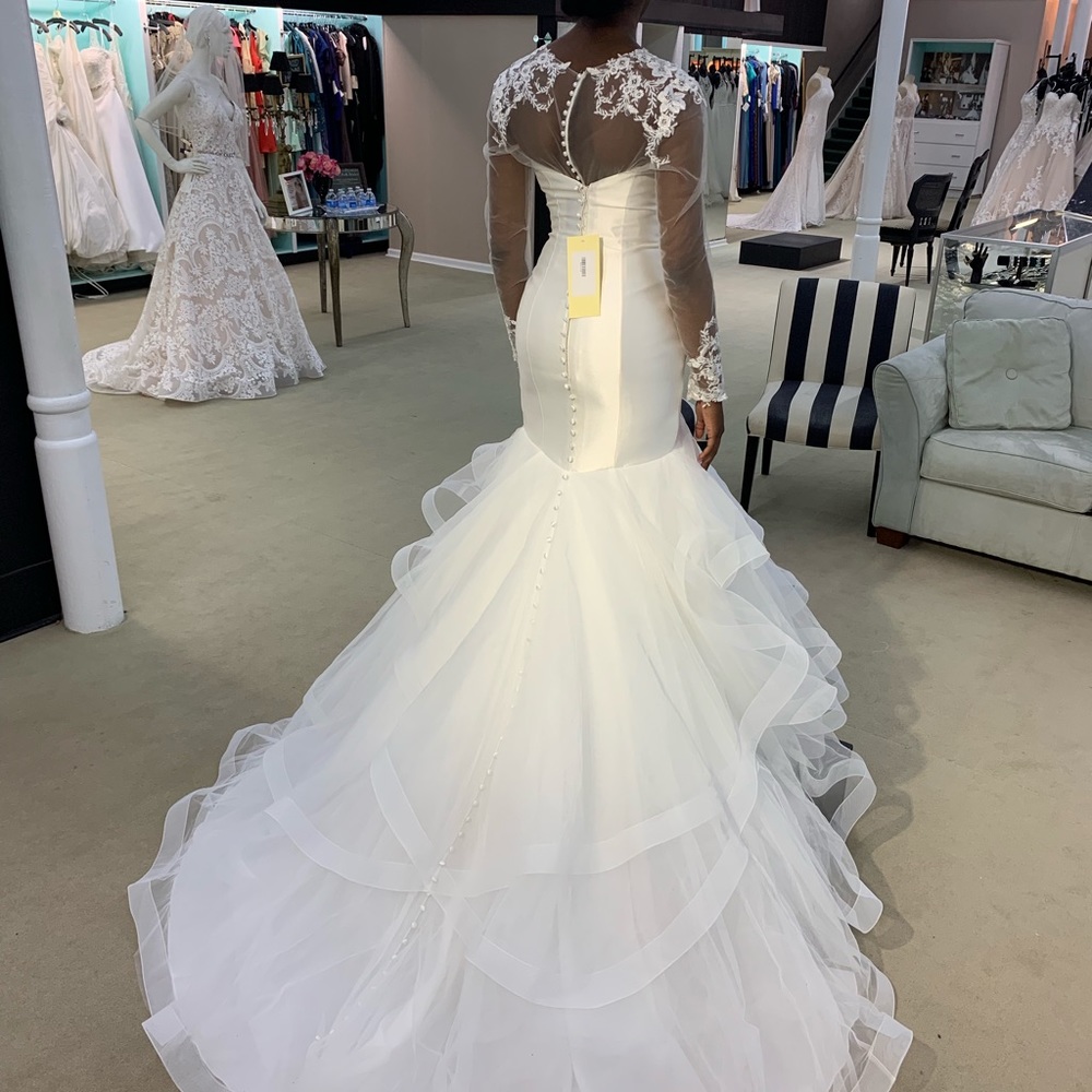 Mermaid/Trumpet Wedding Gown w/ Beaded Bodysuit